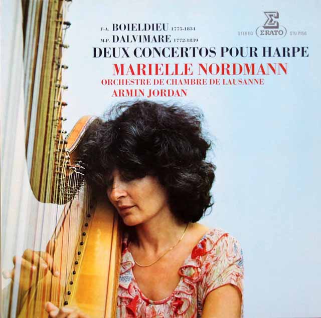 LP レコード ノルトマン、ジョルダンのボイエルデュー、ダルヴィマール/ハープ協奏曲集 仏EURO 3445