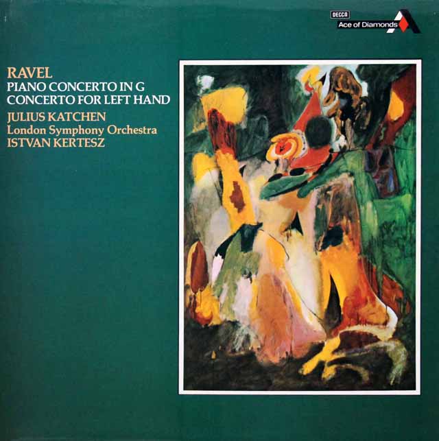 カッチェン、ケルテスのラヴェル/左手のための協奏曲ほか　英DECCA　3501　LP レコード
