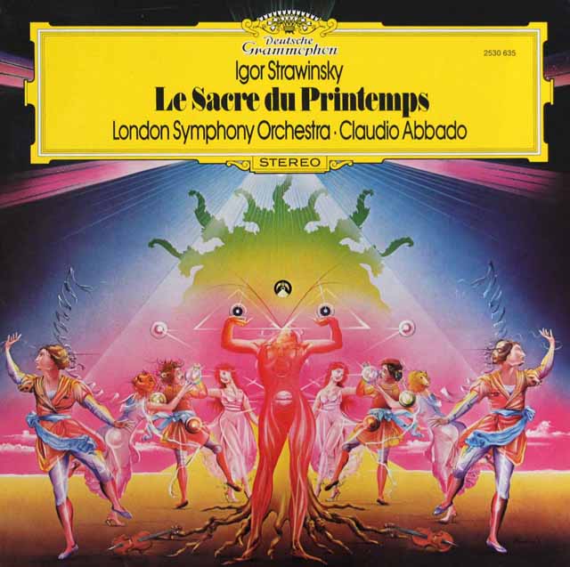アバドのストラヴィンスキー/「春の祭典」　独DGG　3501　LP レコード