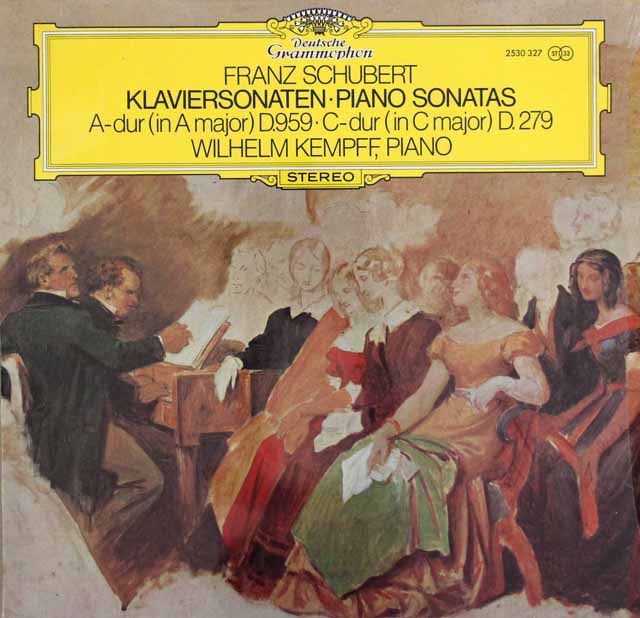 ケンプのシューベルト/ピアノソナタ第2、19番　独DGG　3501　LP レコード