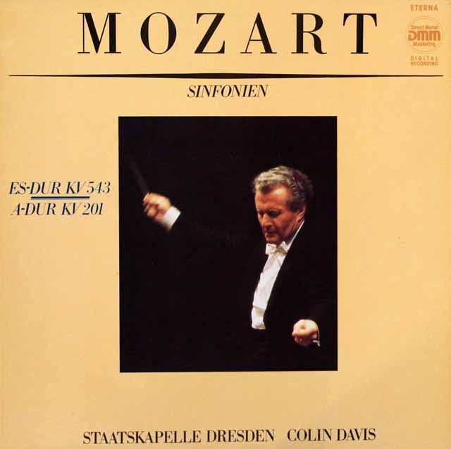デイヴィスのモーツァルト/交響曲第29、39番　独ETERNA　3501　LP レコード