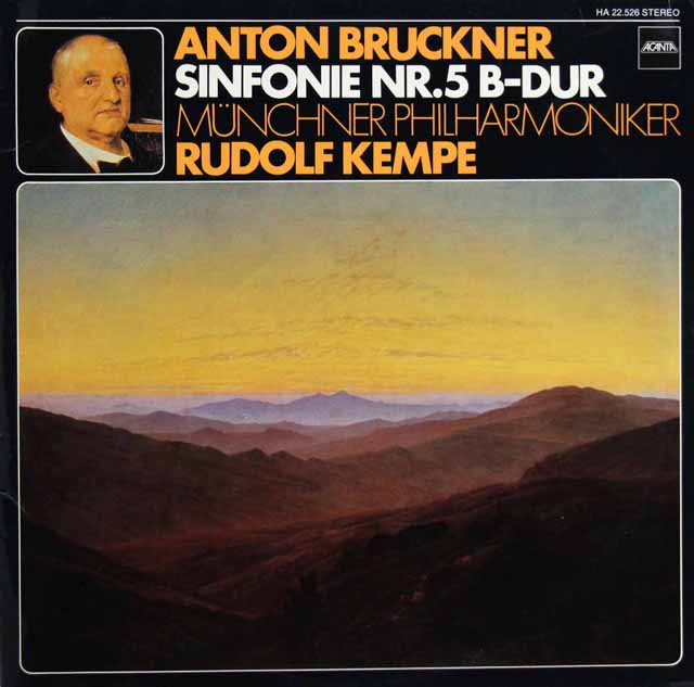 ケンペのブルックナー/交響曲第5番　独ACANTA　3502　LP レコード