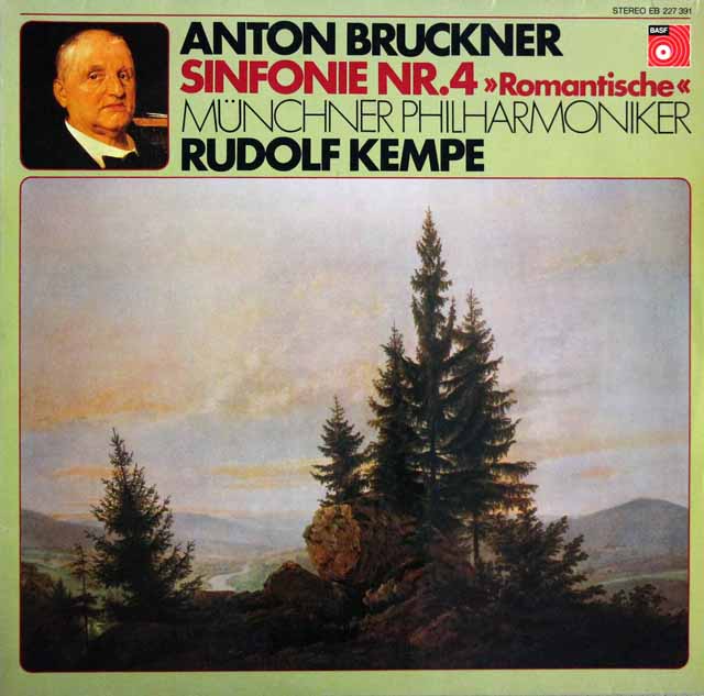 【オリジナル盤】　ケンペのブルックナー/交響曲第4番「ロマンティック」　独BASF　3502　LP レコード
