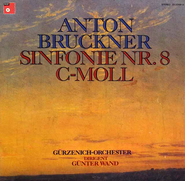 ヴァントのブルックナー/交響曲第8番　独BASF　3502　LP レコード