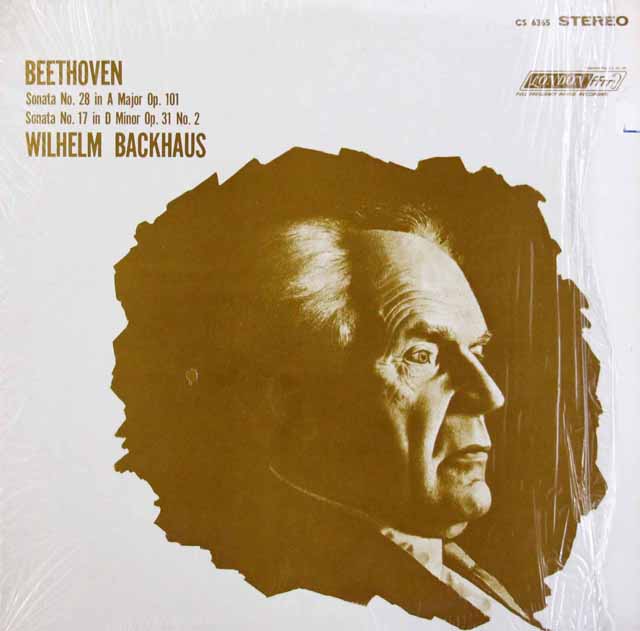 バックハウスのベートーヴェン/ピアノソナタ第17、28番　英LONDON　3502　LP レコード