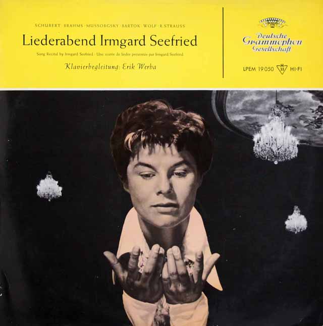 【フラット盤・独最初期盤・モノラル】　ゼーフリートの歌曲の夕べ　独DGG　3503　LP レコード