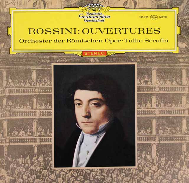 【赤ステレオ/独最初期盤】　セラフィンのロッシーニ/序曲集　独DGG　3503　LP レコード