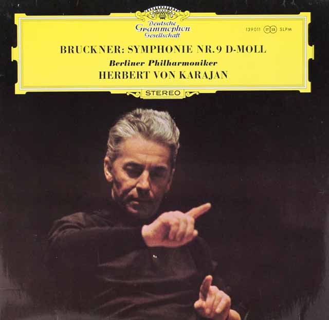 カラヤンのブルックナー/交響曲第9番　独DGG　3503　LP レコード