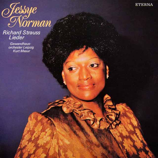 ノーマン、マズアのR.シュトラウス/「4つの最後の歌」、オーケストラ伴奏歌曲集　独ETERNA　3503　LP レコード
