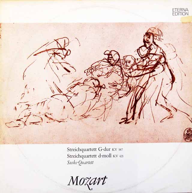 【オリジナル盤】ズスケ四重奏団のモーツァルト/弦楽四重奏曲第14番「春」、第15番　東独ETERNA　3503　LP レコード