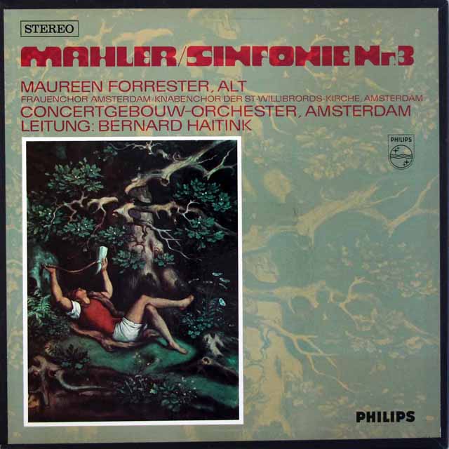 ハイティンクのマーラー/交響曲第3番　蘭PHILIPS　3503　LP レコード