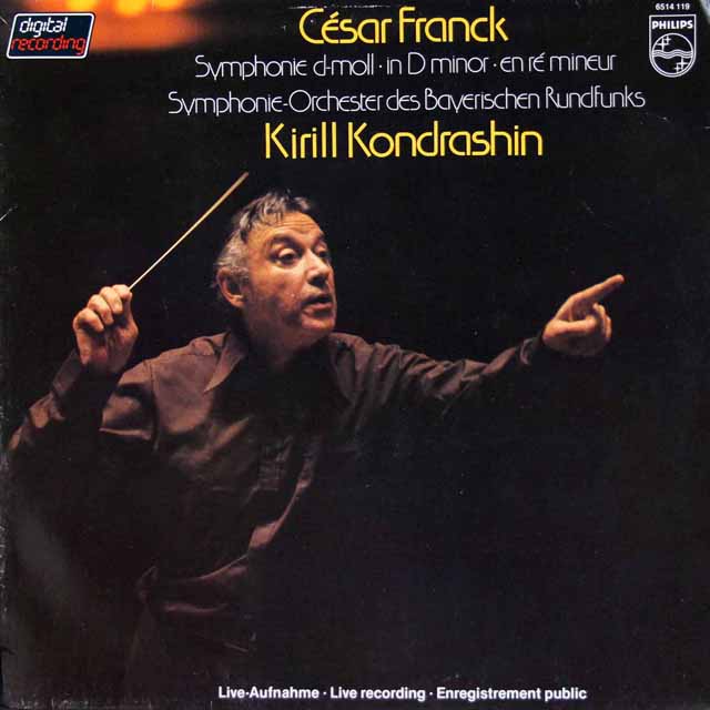 コンドラシンのフランク/交響曲 ニ短調　蘭PHILIPS　3504　LP レコード