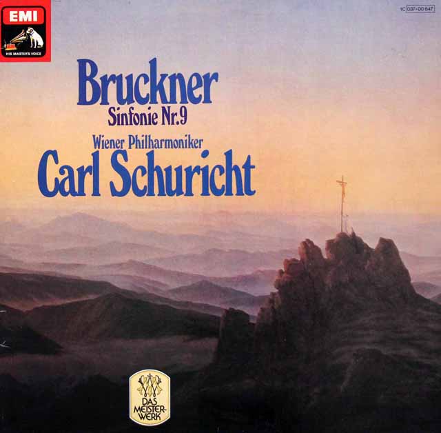 シューリヒトのブルックナー/交響曲第9番　独EMI　3504　LP レコード