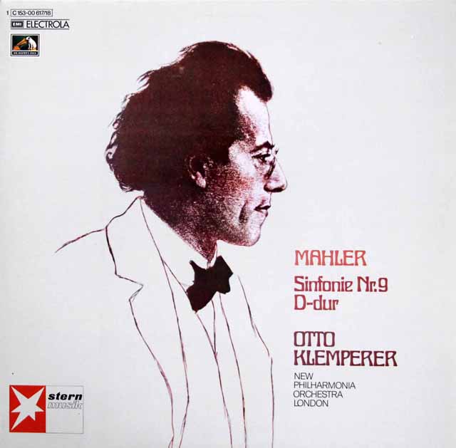 クレンペラーのマーラー/交響曲第9番　独EMI　3504　LP レコード