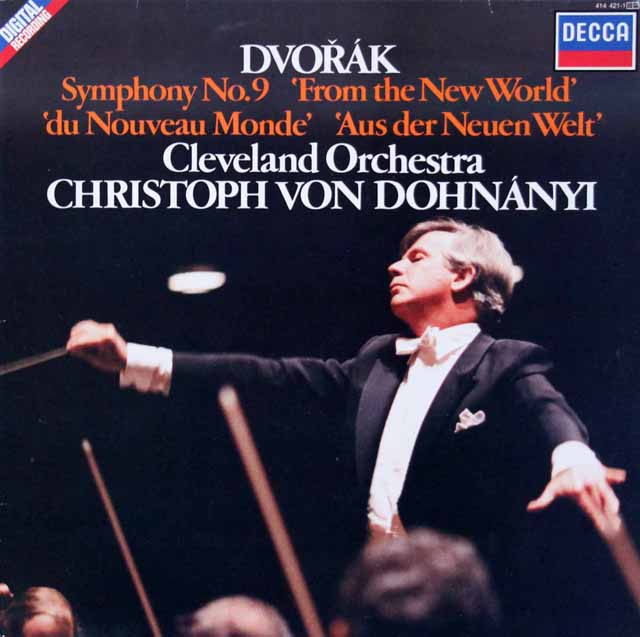 ドホナーニのドヴォルザーク/交響曲第9番「新世界より」　蘭DECCA　3504　LP レコード
