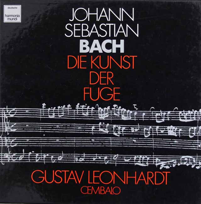 レオンハルトのバッハ/フーガの技法　独HM　3504　LP レコード