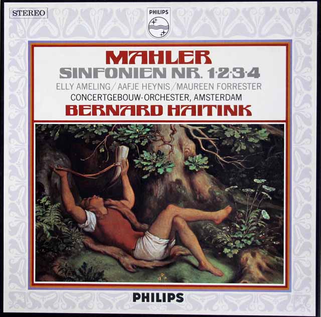 ハイティンクのマーラー/交響曲第1～4番　蘭PHILIPS　3504　LP レコード