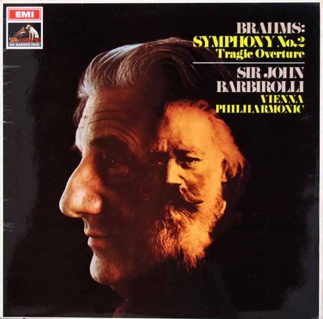【オリジナル盤】　バルビローリのブラームス/交響曲第2番ほか　英EMI　3505　LP レコード