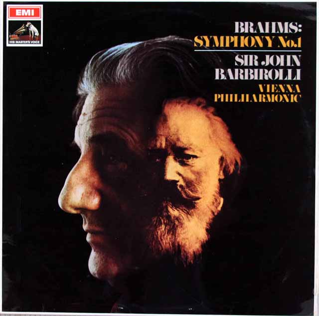 【オリジナル盤】　バルビローリのブラームス/交響曲第1番　英EMI　3505　LP レコード