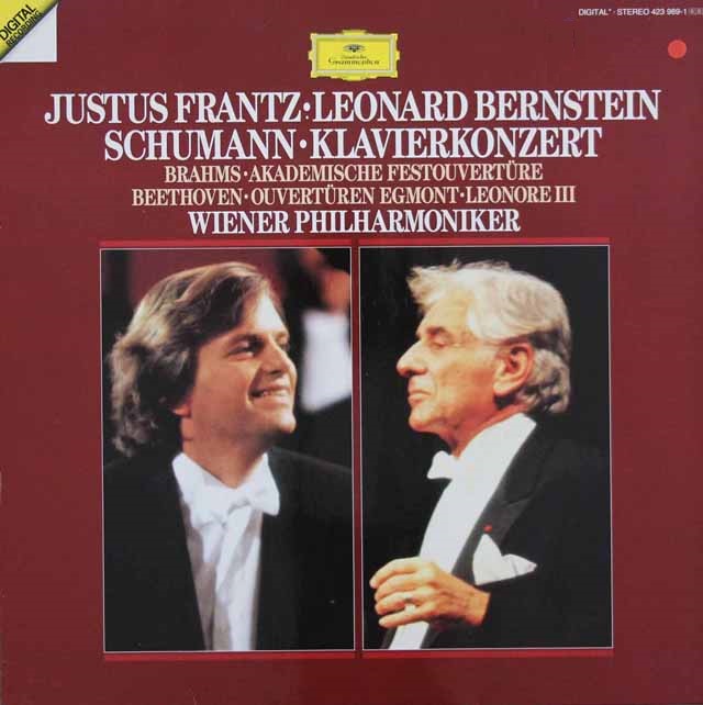 フランツ、バーンスタインのシューマン/ピアノ協奏曲イ短調ほか　独DGG　3505　LP レコード