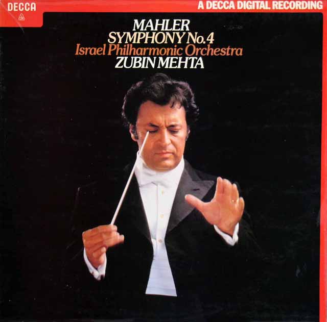 【オリジナル盤】　メータのマーラー/交響曲第4番　英DECCA　3506　LP レコード