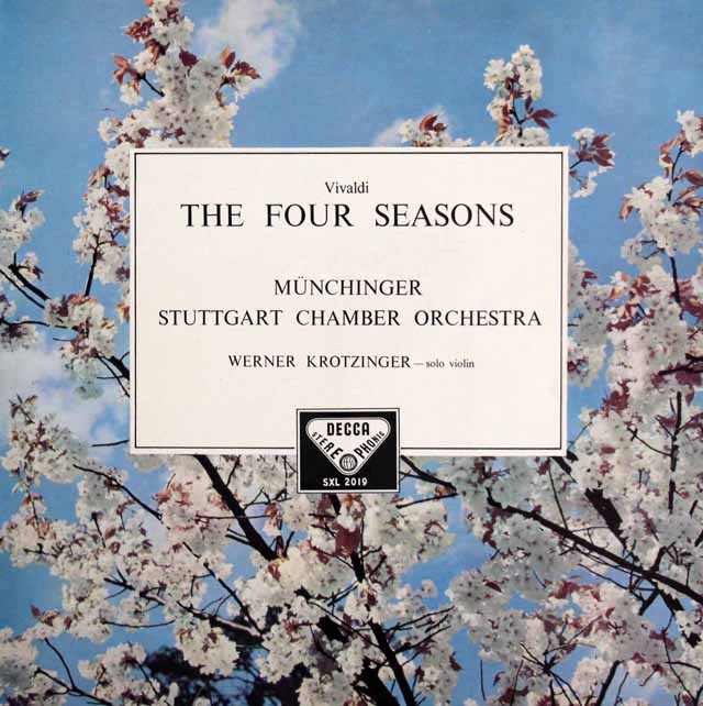 【オリジナル盤】　ミュンヒンガーのヴィヴァルディ/「四季」　英DECCA　3506　LP レコード