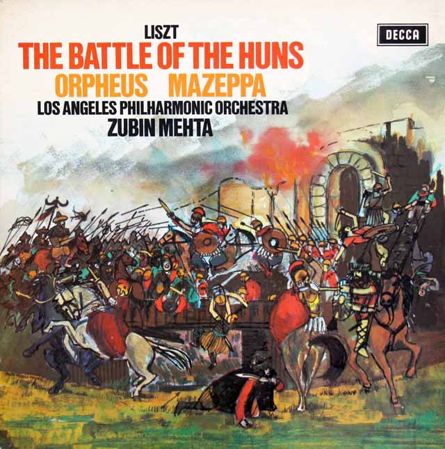 【オリジナル盤】　メータのリスト/交響詩「フン族の戦い」ほか　 英DECCA　3506　LP レコード