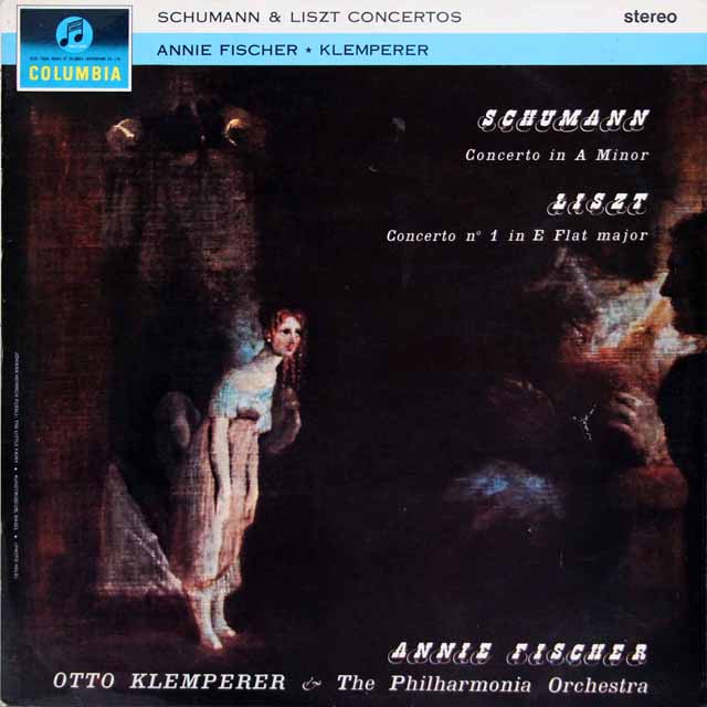 【オリジナル盤】　A.フィッシャー、クレンペラーのシューマン、リスト/ピアノ協奏曲集　英Columbia　3506　LP レコード