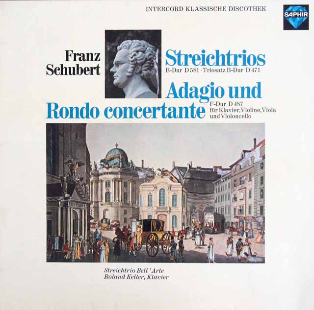 ラウテンバッハーらのシューベルト/弦楽三重奏曲第1&2番ほか　独SAPHIR　3506　LP レコード