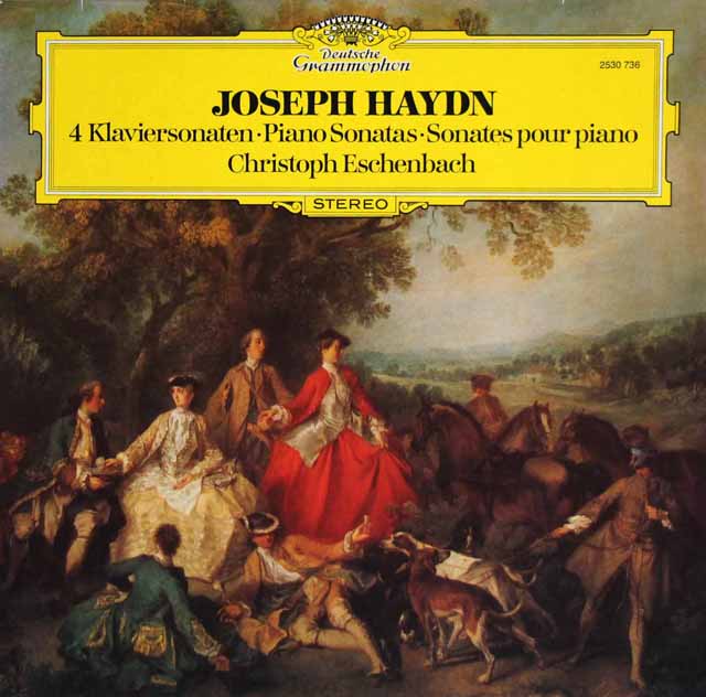 エッシェンバッハのハイドン/ピアノソナタ第34～37番　独DGG　3506　LP レコード