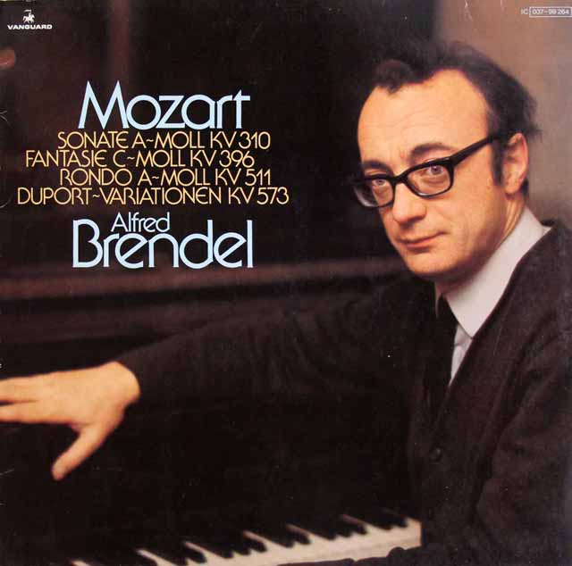 ブレンデルのモーツァルト/ピアノソナタ 第8番、幻想曲ほか　独VANGUARD　3506　LP レコード