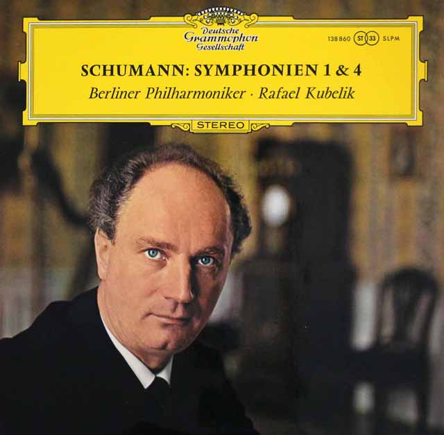 【独最初期盤】　クーベリックのシューマン/交響曲第1、4番　独DGG　3507　LP レコード