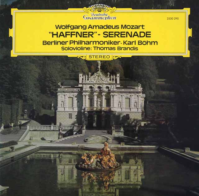 ベームのモーツァルト/セレナード第7番「ハフナー」　独DGG　3507　LP レコード