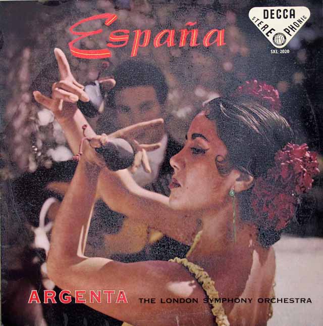 【オリジナル盤】　アルヘンタの「スペイン！」　英DECCA　3507　LP レコード