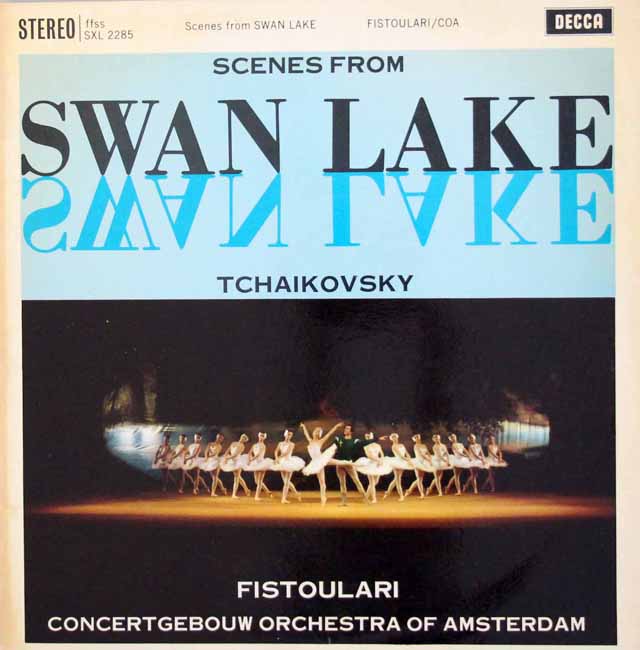 【オリジナル盤】　フィストゥラーリのチャイコフスキー/「白鳥の湖」抜粋　英DECCA　3507　LP レコード