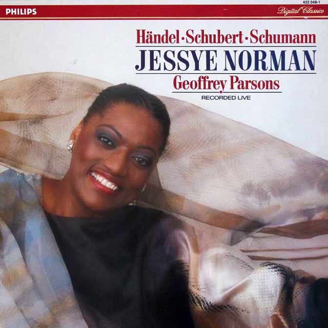 ノーマンのヘンデル、シューベルト、シューマンほか/歌曲集　蘭PHILIPS　3507　LP レコード