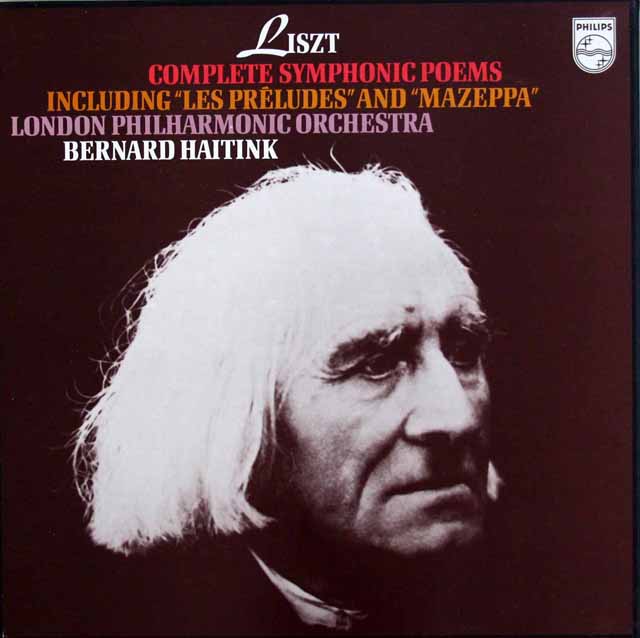 ハイティンクのリスト/交響詩全集　（「前奏曲」、「マゼッパ」ほか）　蘭PHILIPS　3507　LP レコード