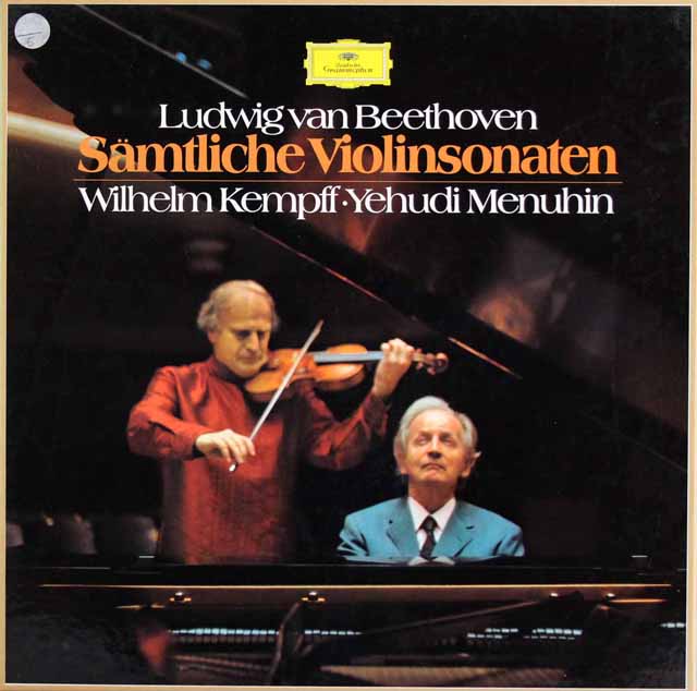 メニューイン、ケンプのベートーヴェン/ヴァイオリン・ソナタ全集　独DGG　3508　LP レコード