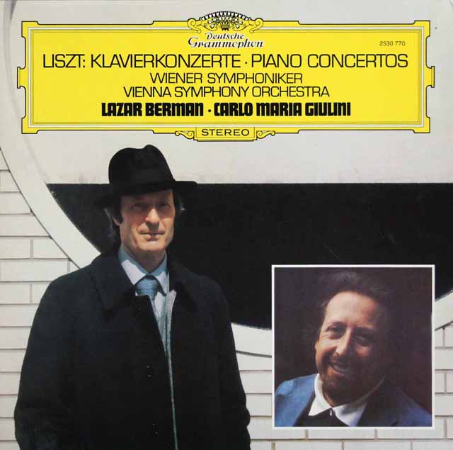 ベルマン、ジュリーニのリスト/ピアノ協奏曲第1、2番　独DGG　3508　LP レコード