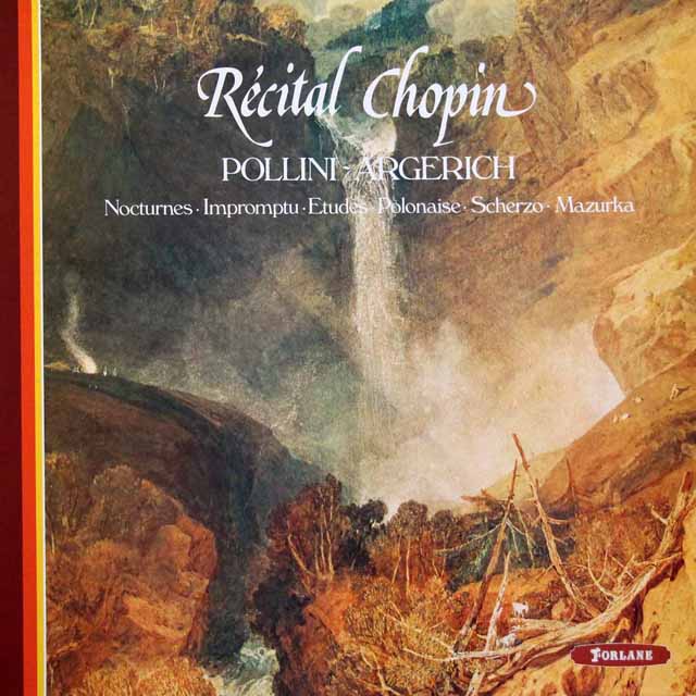 ポリーニ、アルゲリッチのショパン・コンクール・リサイタル　仏FORLANE　3508　LP レコード
