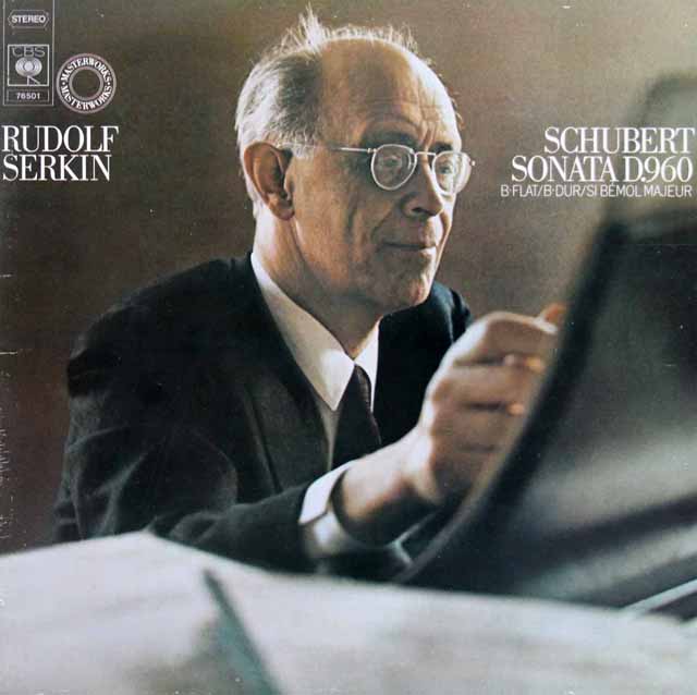 ゼルキンのシューベルト/ピアノソナタ第21番　独CBS　3508　LP レコード