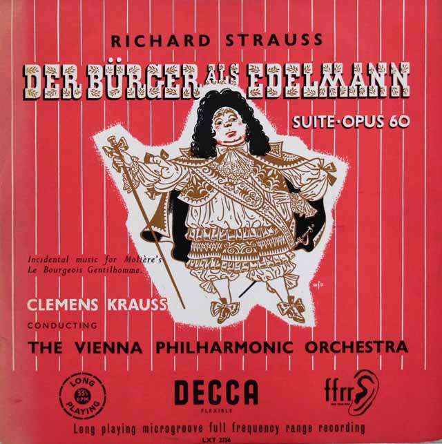 【オリジナル盤】　クラウスのR.シュトラウス/「町人貴族」組曲　英DECCA　3508　LP レコード