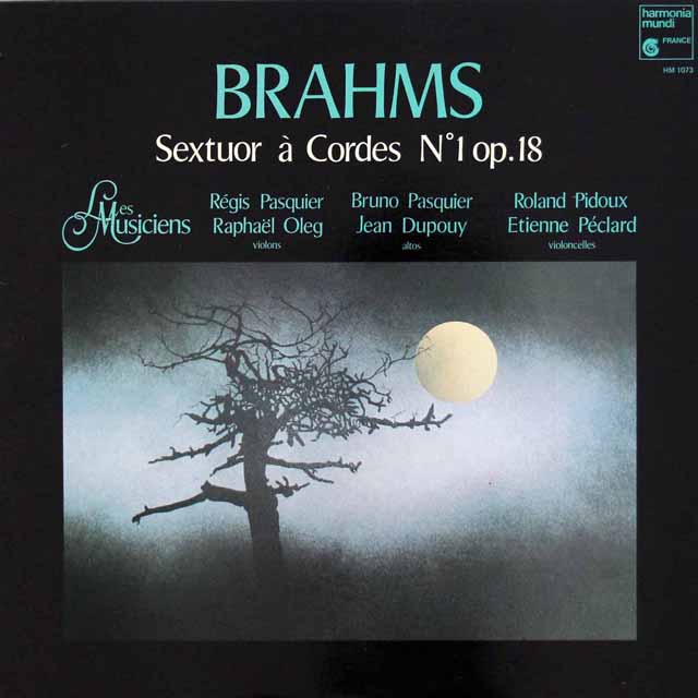 パスキエ兄弟らのブラームス/弦楽六重奏曲第1番　仏HM　3508　LP レコード