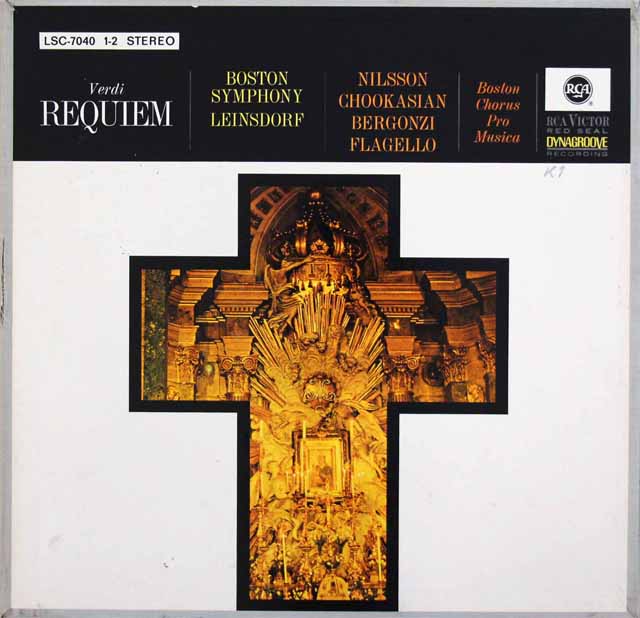 ラインスドルフのヴェルディ/レクイエム　独RCA　3508　LP レコード