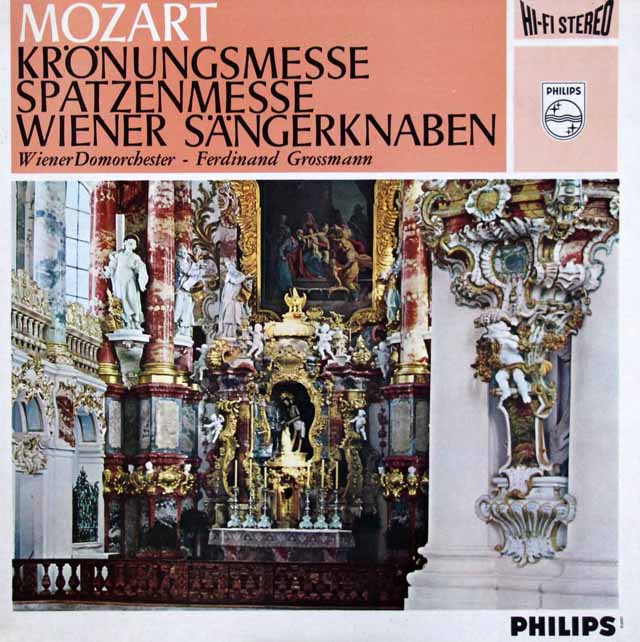 【オリジナル盤】　ウィーン少年合唱団のモーツァルト/「戴冠ミサ」、「雀ミサ」　蘭PHILIPS　3508　LP レコード