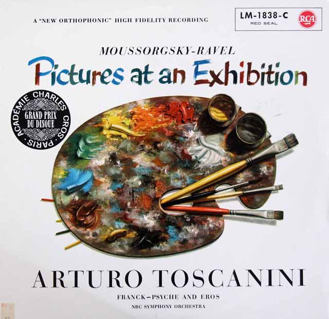 トスカニーニのムソルグスキー/組曲「展覧会の絵」ほか　独RCA　3509　LP レコード