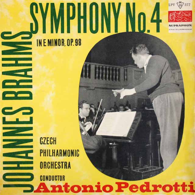 ペドロッティのチャイコフスキー/交響曲第4番　チェコスロヴァキアSUPRAPHON　3509　LP レコード
