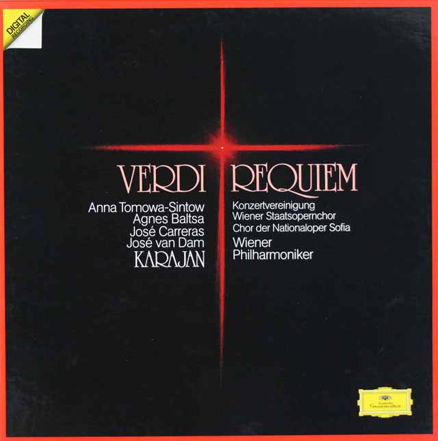カラヤンのヴェルディ/レクイエム　独DGG　3509　LP レコード