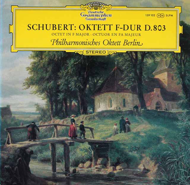 ベルリンフィル八重奏団のシューベルト/八重奏曲　独DGG　3509　LP レコード