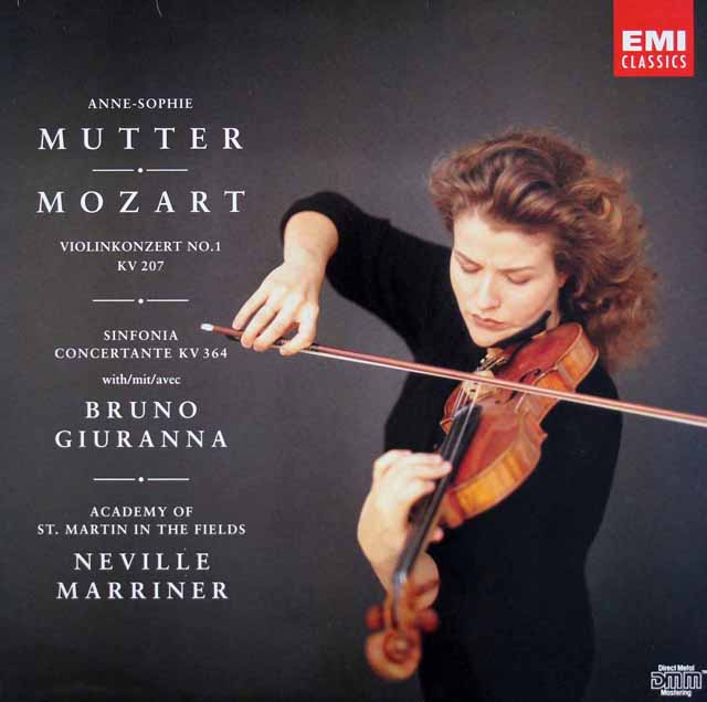 ムター&マリナーのモーツァルト/ヴァイオリン協奏曲第1番ほか　独EMI　3509　LP レコード